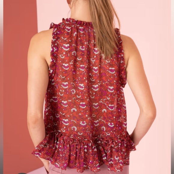 Ulla Johnson 100% Cecile Silk Blouse Size 2 - Picture 3 of 10